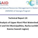 Energy Analysis of Upper Rioni Pilot Watershed Area